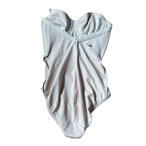Victoria Secret One Piece Sculpting Body Shaper Beige Nude Bustier Size 34C - Picture 10 of 10